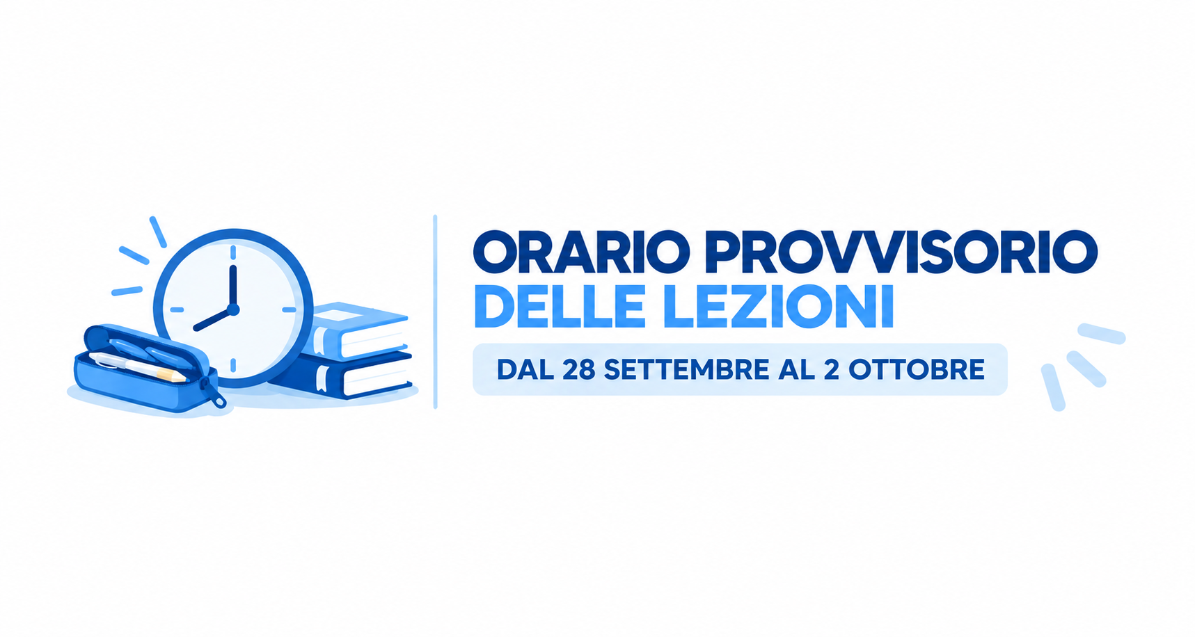Orario provvisorio terza settimana